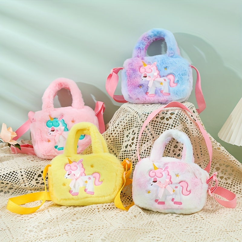 1 Bolso De Mano Con Dibujos De Unicornios Para Niña Bolso De - Temu Chile