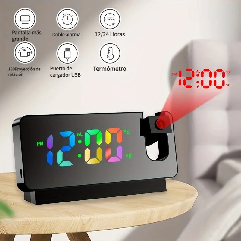  GLOGLOW Reloj despertador digital, apague la memoria de radio  FM Radio Reloj Radio Radio para el hogar, mesita de noche, oficina,  dormitorio (blanco) : Hogar y Cocina