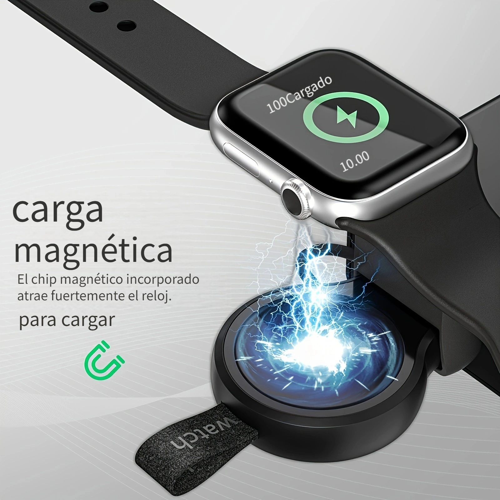 Cable Carga Usb Magnético Pogo Pin Reloj Inteligente - Temu
