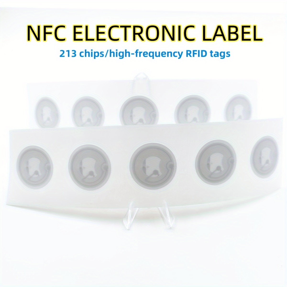 100 etiquetas NFC Ntag213 NFC Chip negro NFC Adhesivo NFC 213 Etiquetas NFC  Etiquetas Adhesivo 144 bytes NFC Etiquetas Etiquetas iPhone Compatible con