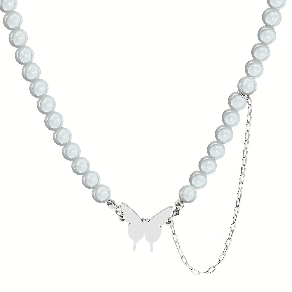 Comprar Collar de Perlas Cultivadas y Mariposa - Naithelo