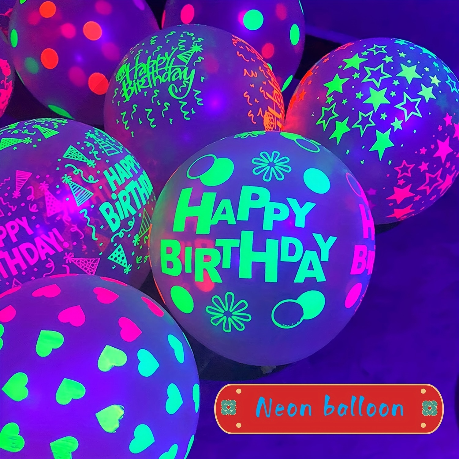 10/30pcs Neon Glow Long Balloons UV Reactive Fluorescent Balloons Long  Twisting Magic Balloons Birthday Black Light Party Decor - AliExpress