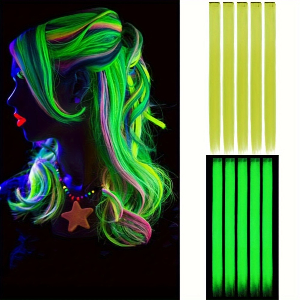 Hair Color Glow In The Dark - Temu