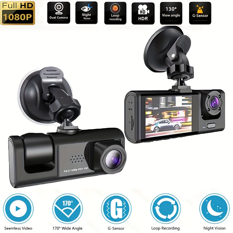  Dual Dash Cam Front and Inside 1080P Dual Dash Camera for Cars  CHORTAU Front Inside Dashcams for Cars with Infrared Night Vision,Parking  Monitor for Truck and Taxi Driver : Electronics