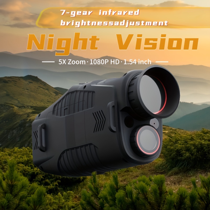  Feilx - Gafas de visión nocturna, prismáticos de visión nocturna,  infrarrojos digitales con visión nocturna de grado militar, visión nocturna  con zoom óptico de 10X, gafas de visión nocturna digital con