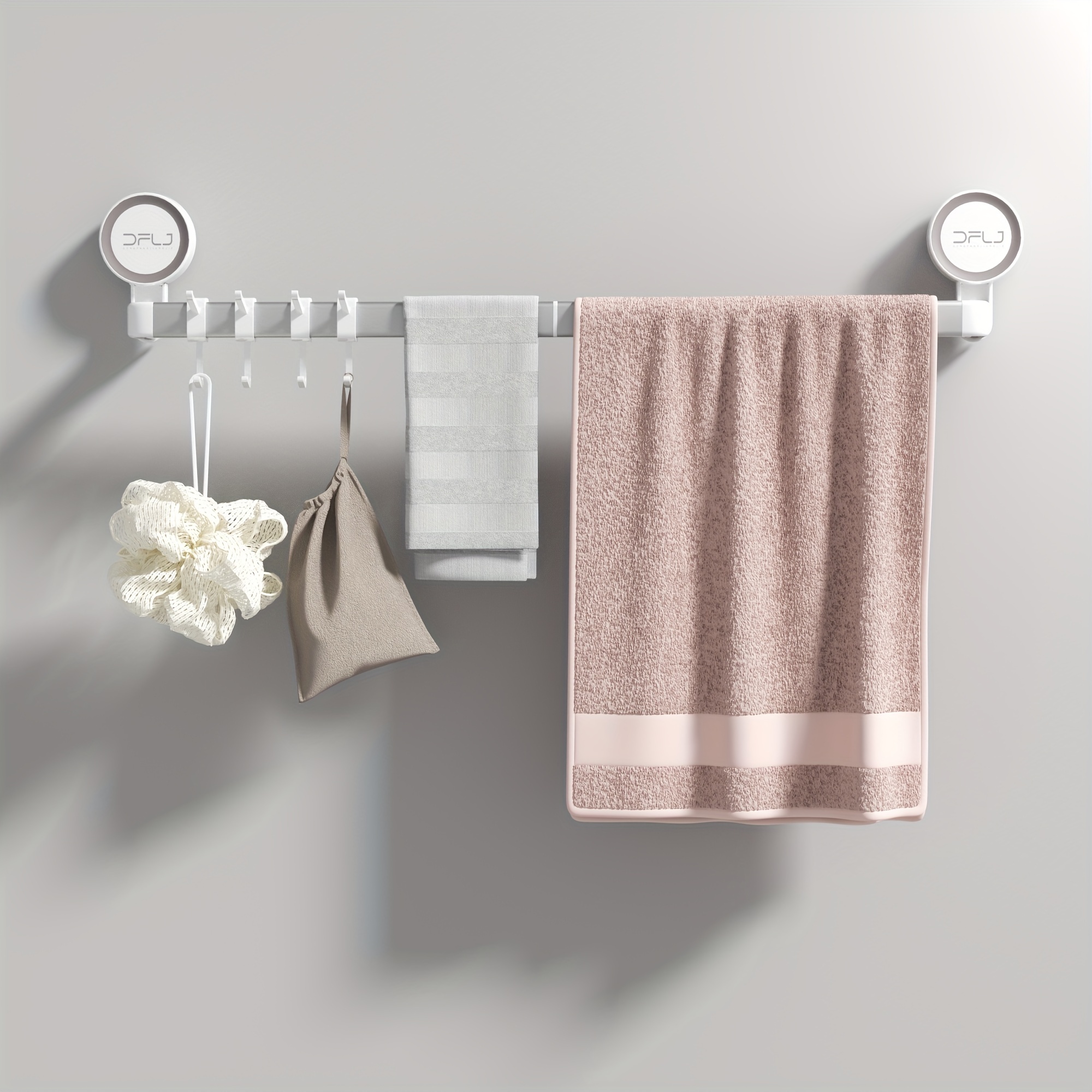 DOITOOL Percha de toalla plegable, colgador de toallas de baño, soporte de  toalla de baño, perchas de metal, estantes de pared de esquina, soporte