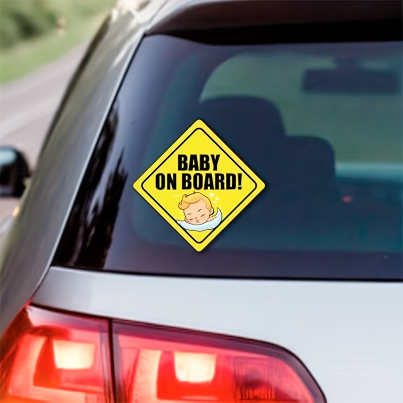 Pegatinas de ventana del coche para bebé, calcomanías y pegatinas para la  puerta de la pared del coche, accesorios para el Exterior