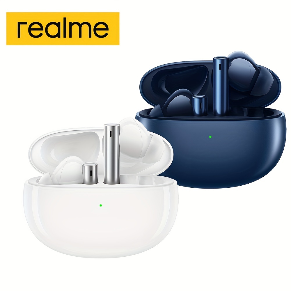 Realme Buds Air 3 42dB ANC Noise Cancelling Wireless Earbuds In Ear Detection Headphones IPX6 Waterproof Bluetooth 5.2 Stereo Earphones Dual Microphone HD Phone Call Deep Bass Headset For IOS