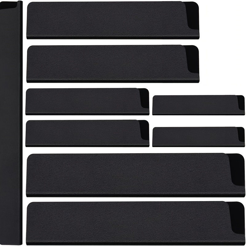 Funda de plástico negro para cuchillos de cocina, Protector de borde,  accesorios de cocina