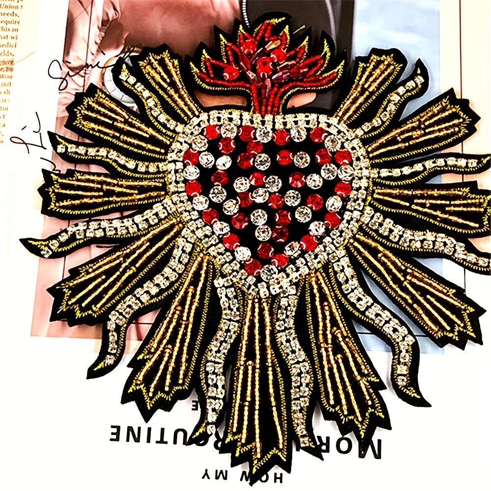 Flower Embroidery Applique, Three-dimensional Symmetrical Clothing