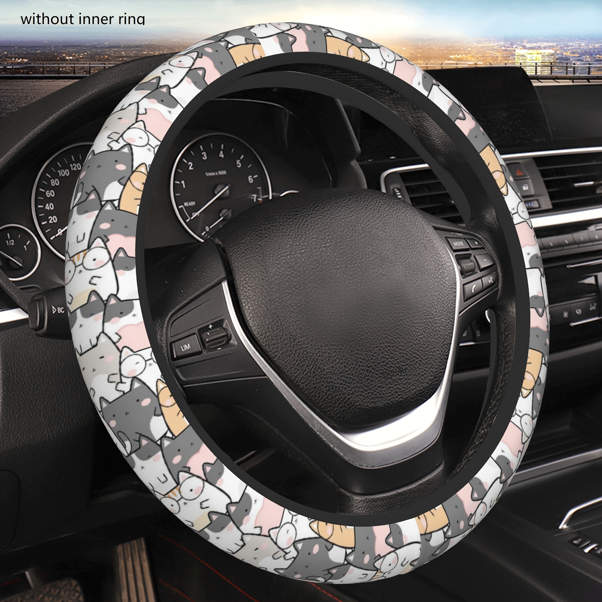 Fluffy Steering Wheel Cover, Non-Slip Warm Soft and Comfortable No  Shedding, Car Steering Wheel Cover for Women, Universal Plush Soft  Comfortable Car