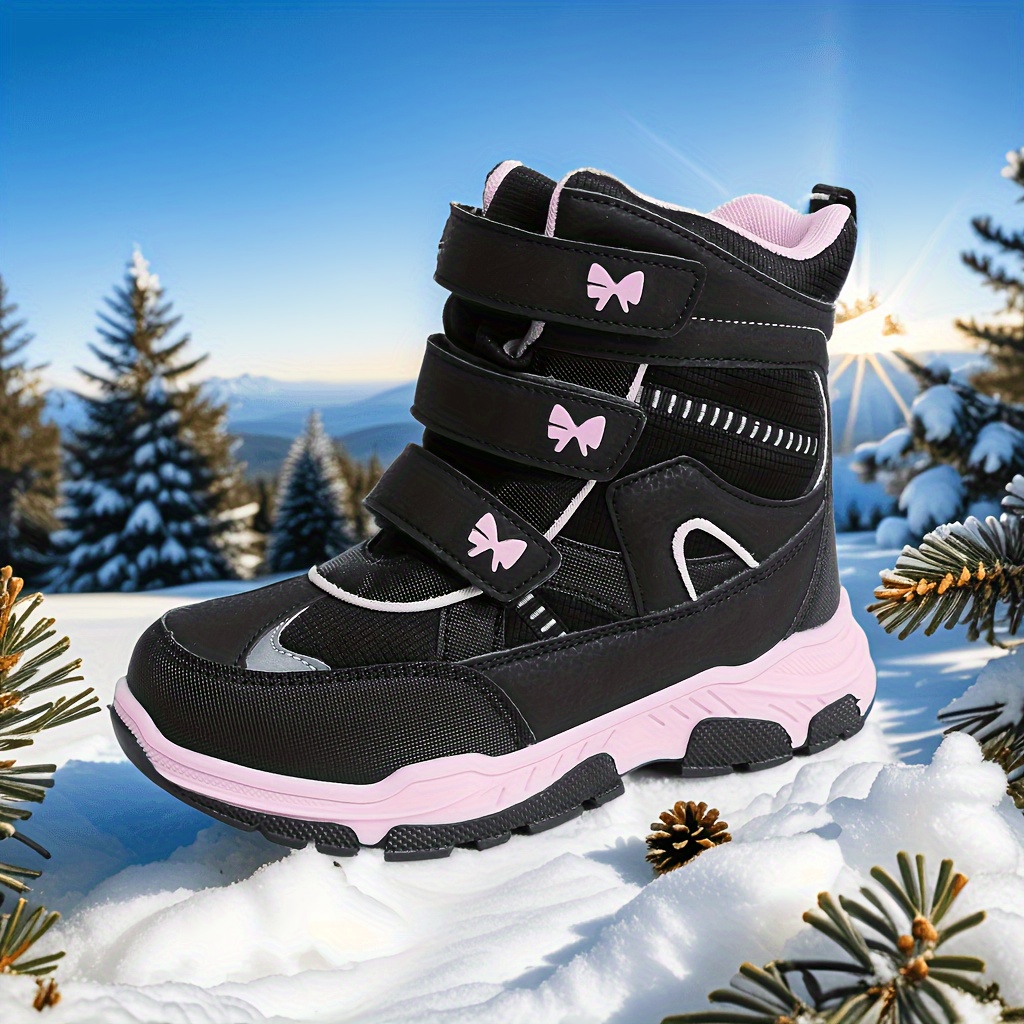 Botas de senderismo para niños y niñas, tenis de escalada para caminar al  aire libre, cómodos zapatos de nieve antideslizantes, botas de senderismo
