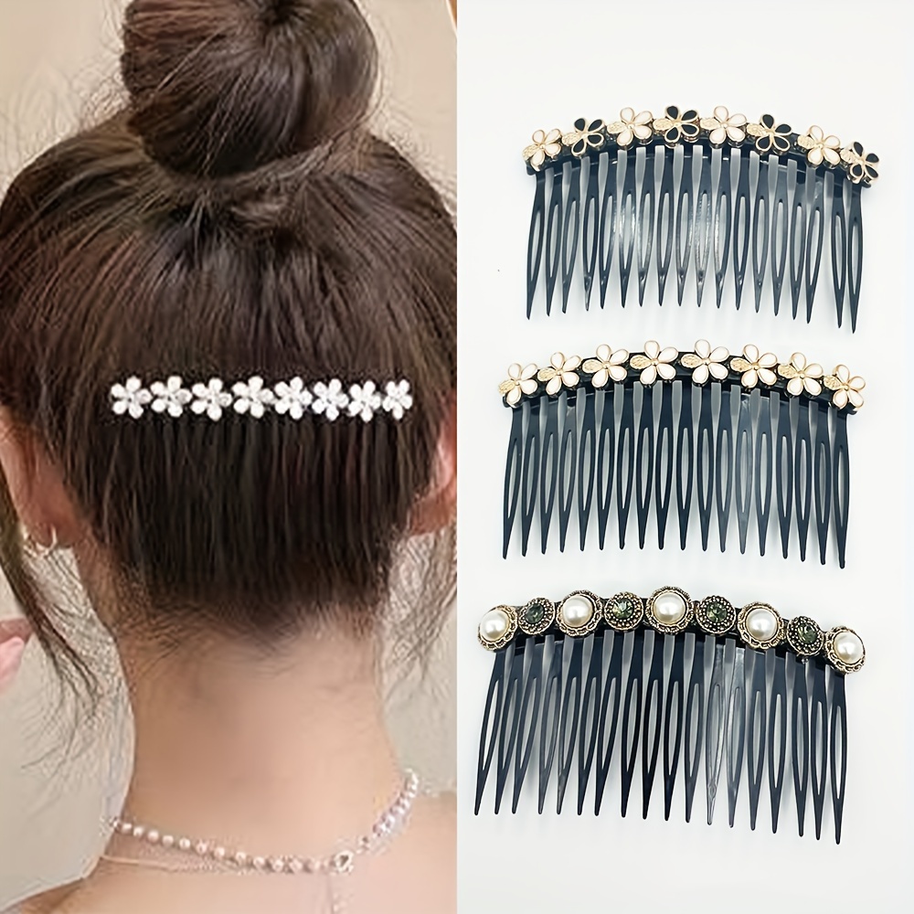 Elastic Hair Comb Insert Comb Versatile Hair Clip Female - Temu