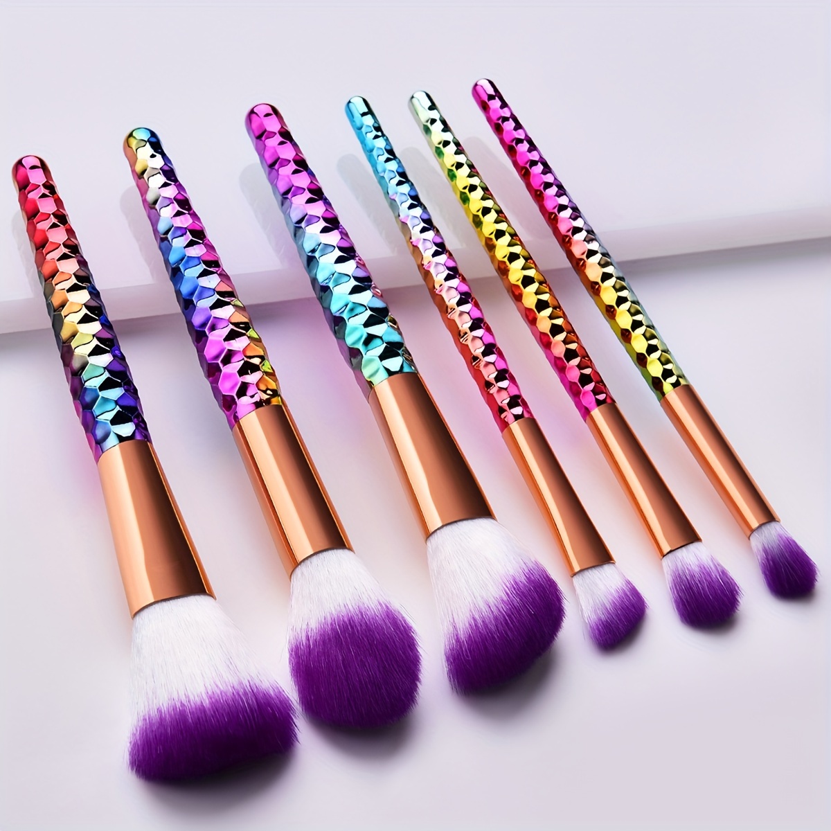 Sparkles Glitter Makeup Brushes Set Cute Fan Foundation Glitter Unicorn  Sparkles Makeup Brush Set with Beautiful Liquid Red Brush for Girls Teen  Christmas Present Gift