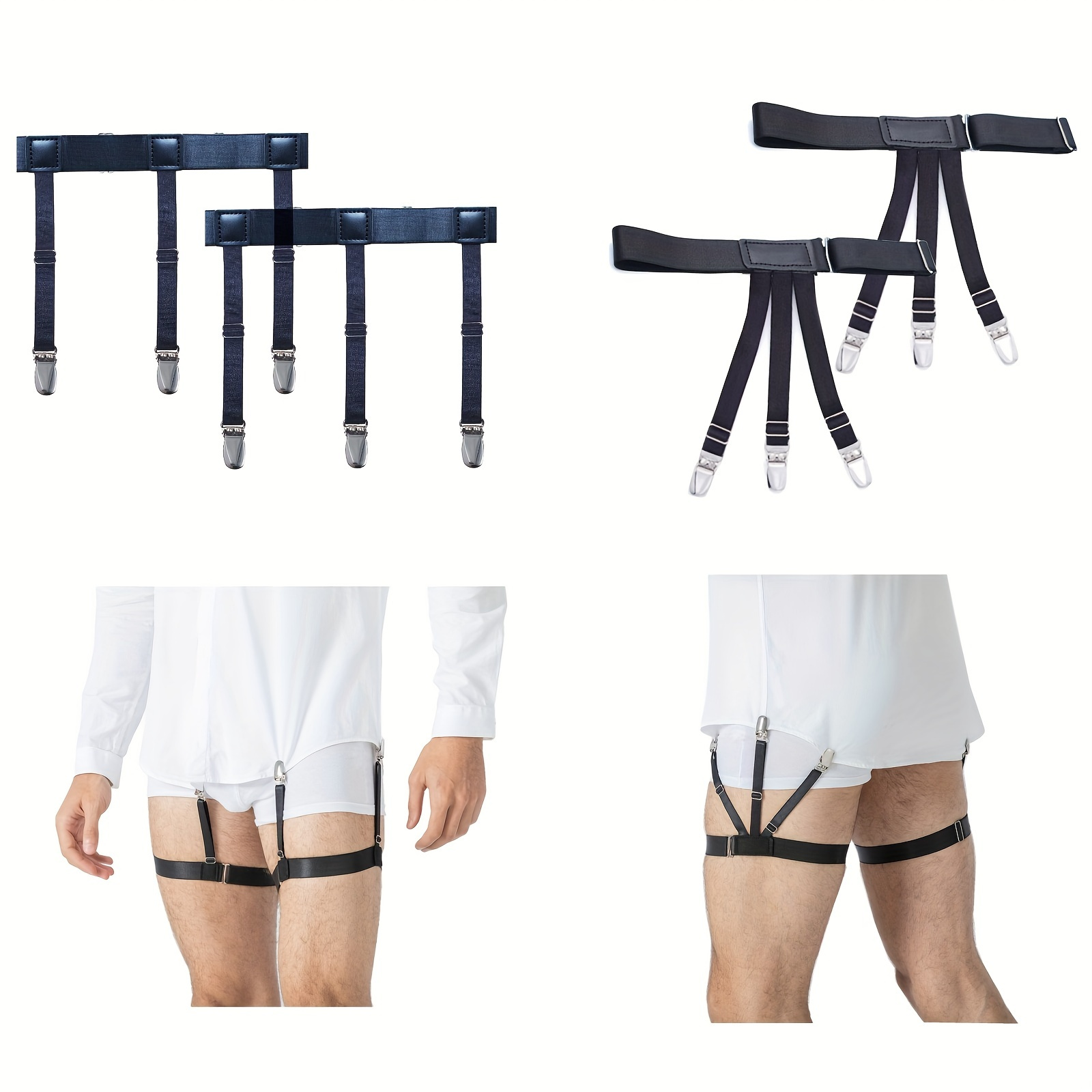 Shirt Stays for Men: Loop, Y-Style and Garter Shirt Stay Holders – Comfy  Clothiers