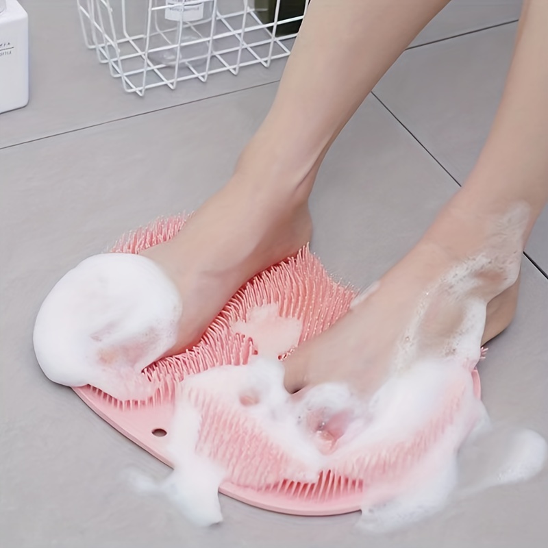 Shower Foot Cleaner Scrubber Foot Brush Massager Pad Non Slip Suction –  shinemykart