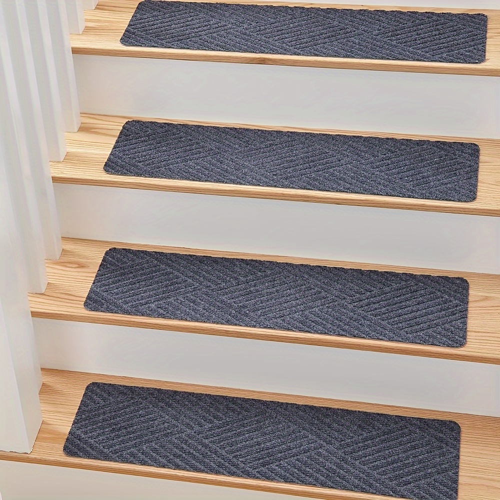 Scandinavian Stair Rug, Striped Stair Treads Carpet, Ultra Thin Stair Mat,  Modern Stair Runner, Step Rug, Washable Rug, Easy to Clean Carpet 