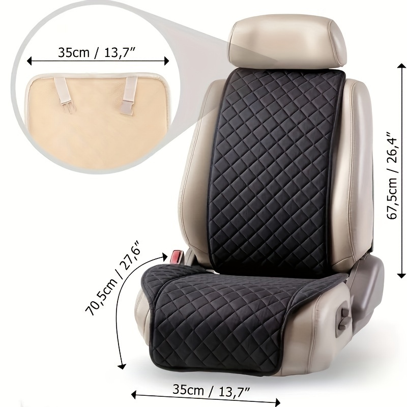 Upgrade Your Car Comfort: Plush Car Seat Cushion-breathable Non-slip Seat  Protector Covers Pad-4seasons Universal Size Car Accessories - Temu