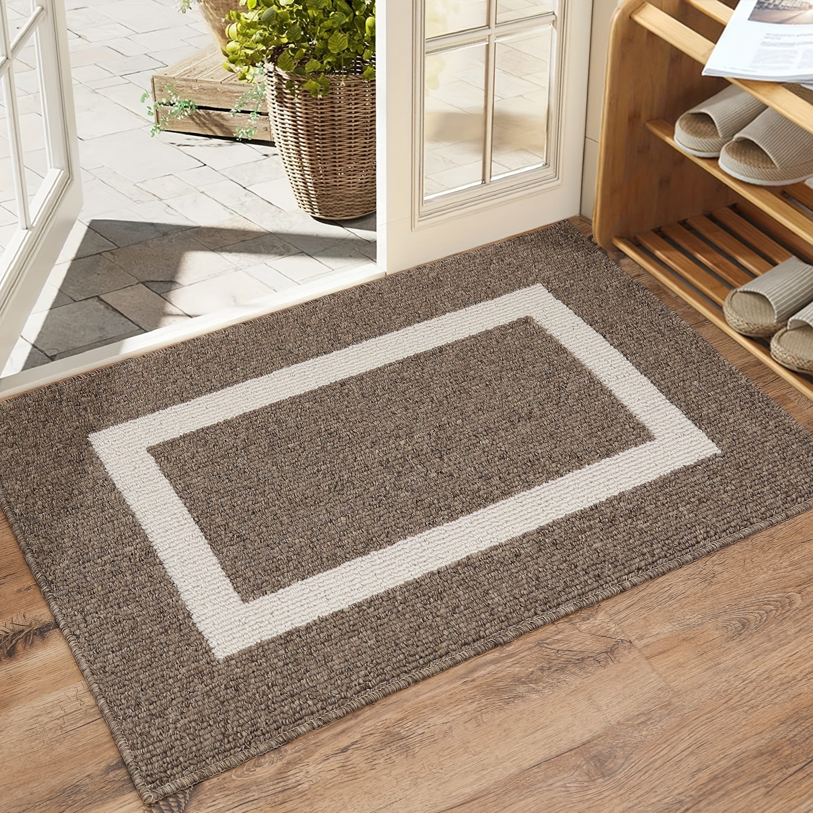 Welcome Guests In Style With This Super Absorbent Door Mat - Temu