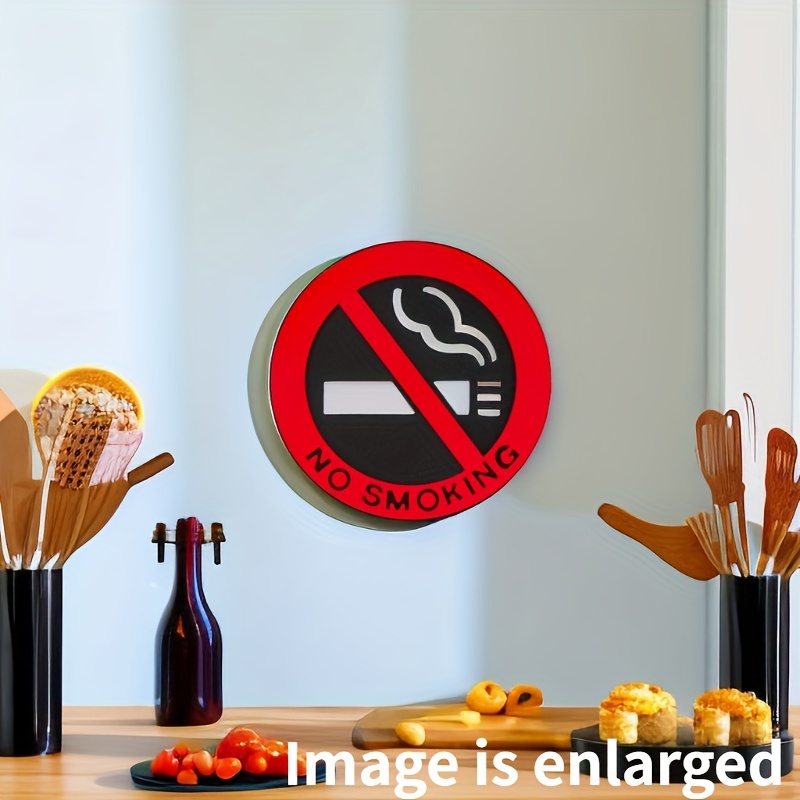Cartel Chapa Prohibido Fumar No Smoking