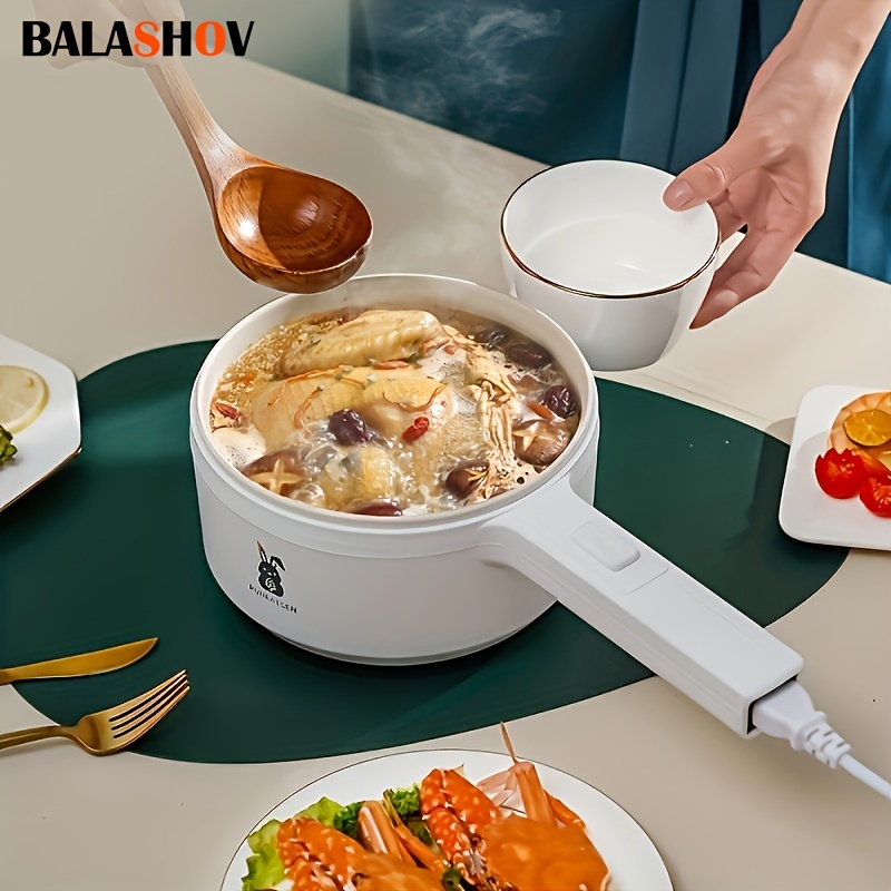 Bear Electric Skillet Split Two-Flavor Hot Pot Large Capacity Electric Heat  Pan Electric Frying Pan Electric Caldron Cooking