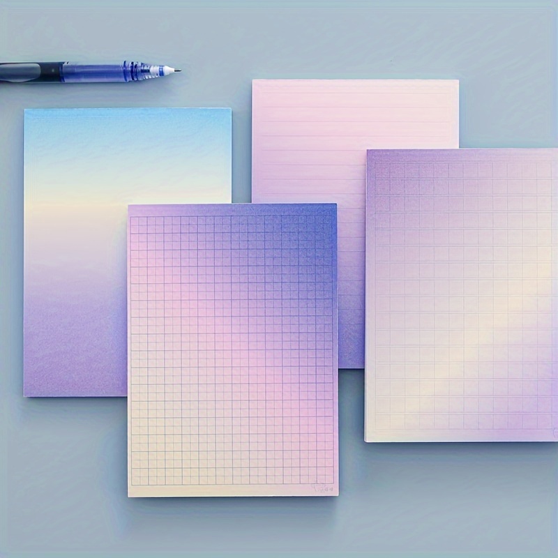 12 Pads Grid Paper Sticky Notes Grid Writing Notepad 4 x 6 Inch Grid Lines  Sticky Notes Graph Paper Sticky Notes with Black Grid Lines Sticky Notepad