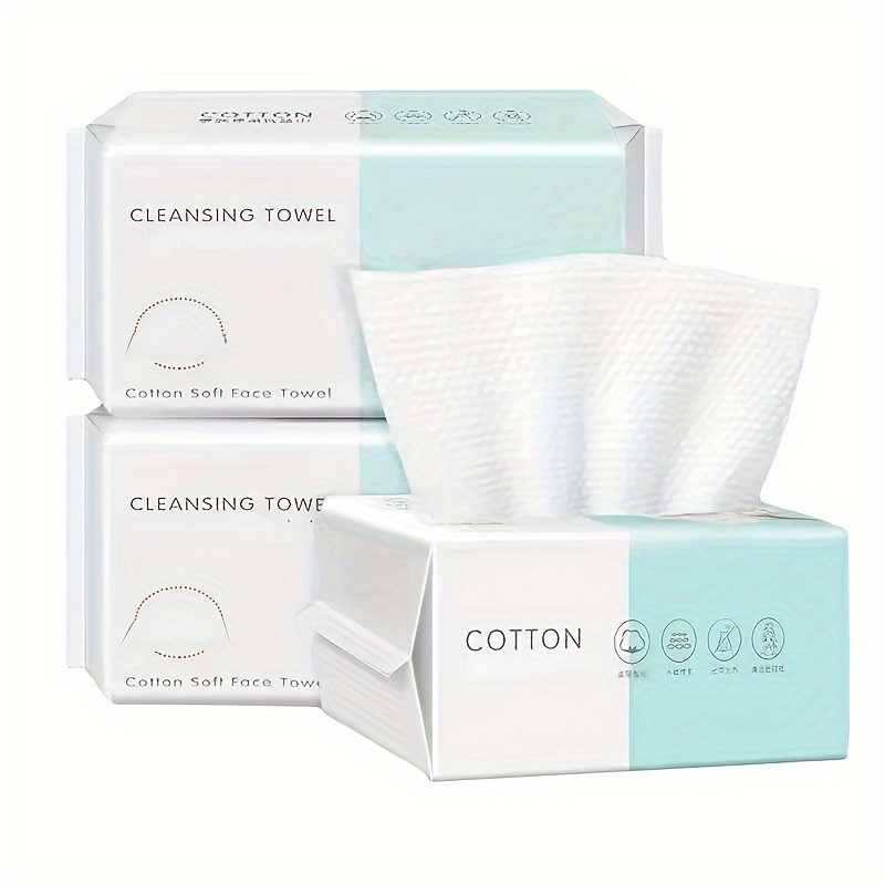 5pcs Coton jetable Gant de toilette comprimé Serviette pour le visage  Lingette humide Voyage