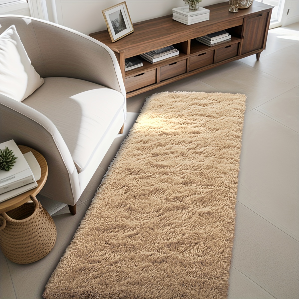 Style nordique Furry Tapis Moderne Chambre Tapis Salon Décoration