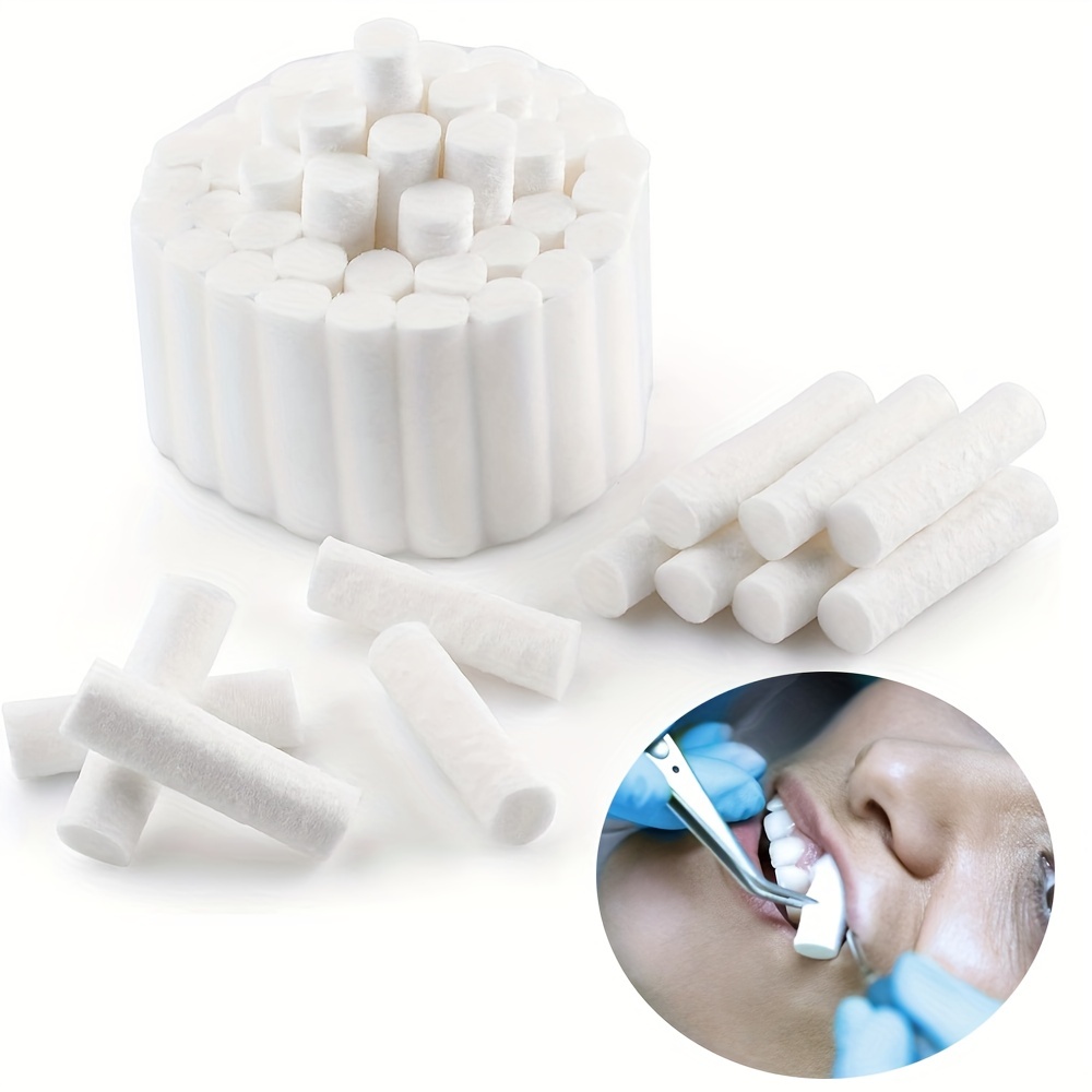Cotton Rolls, High Absorbent 1000Pcs Comfortable Dental Cotton Swabs Soft  for Dental Clinic (3.8cm) : : Health & Personal Care