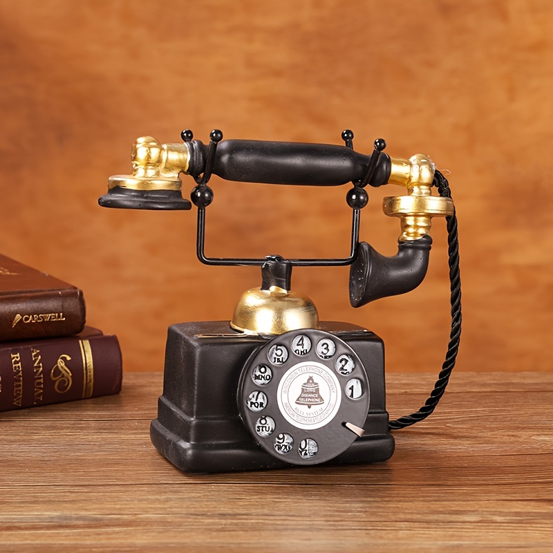 Meilleur design Européen Antique Vintage Téléphones Filaires Vieux  Américain Rétro Home Téléphone Fixe Mini Téléphone
