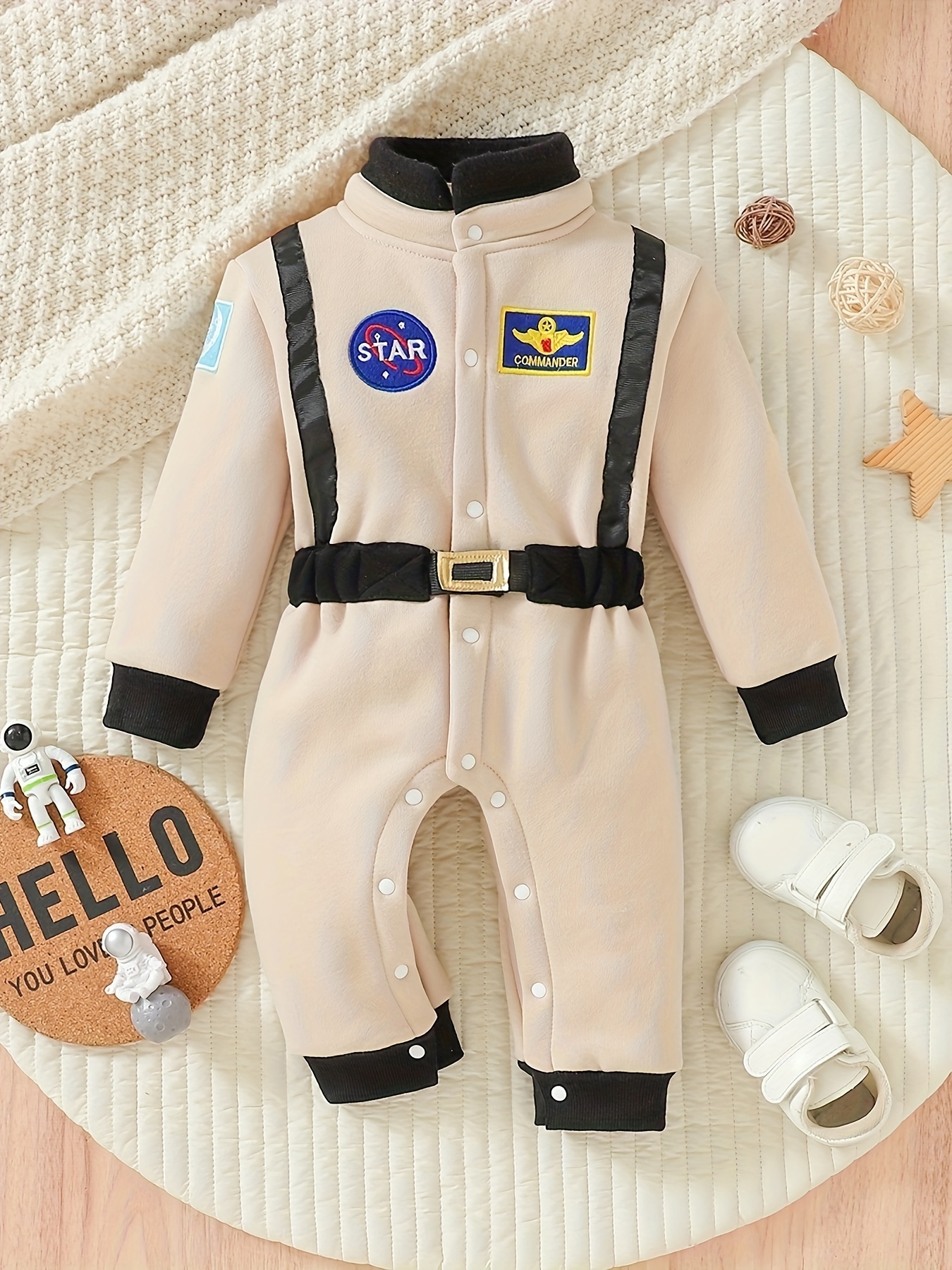 Disfraz de vellón de astronauta para bebé, para fiesta de cosplay,  Halloween, ropa para bebé niño