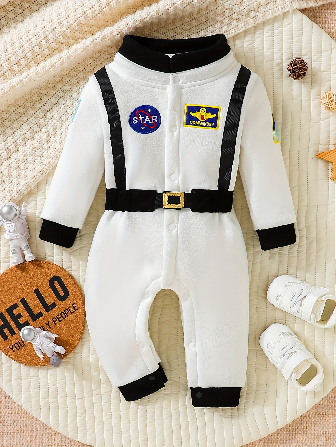 Disfraz de astronauta para bebé, traje de espacio infantil, mono con  capucha para bebé, ropa para Halloween, carnaval, fiesta de Cosplay, 1 año  - AliExpress