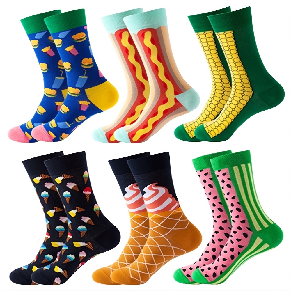 Calcetines divertidos para hombre, de vestir, coloridos, elegantes,  casuales, de algodón, calcetines suaves y ligeros
