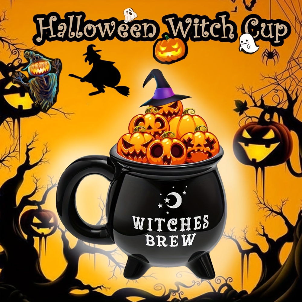 Candy Witches Cauldron Candy Server large Halloween Black - Temu