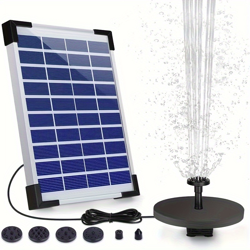 Bomba de agua solar de 20 W, 800 L/H 12 V, bomba de fuente solar sumergible  de bajo ruido, para estanque de peces, jardín, cascada, hidroponía