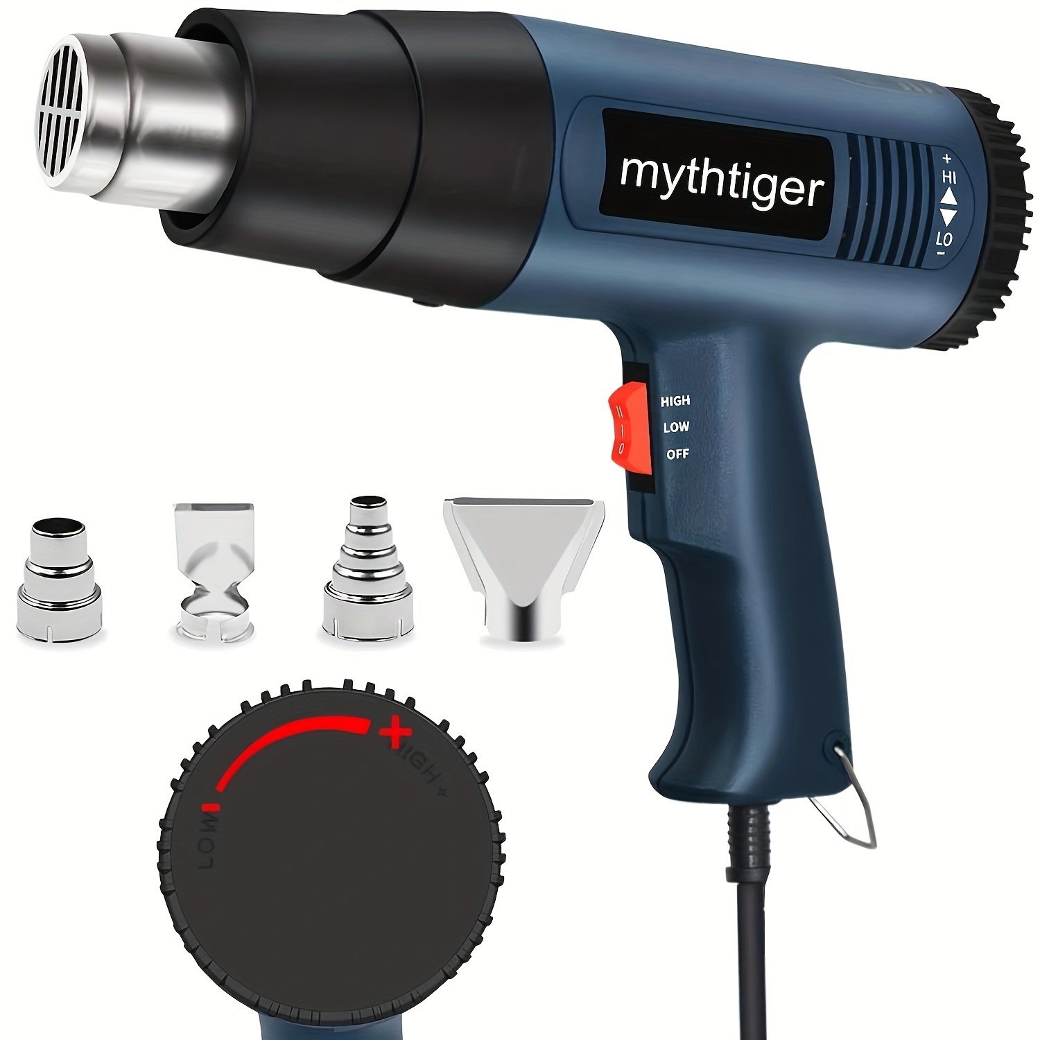 Heat Gun With Side Digital Display Adjustable - Temu