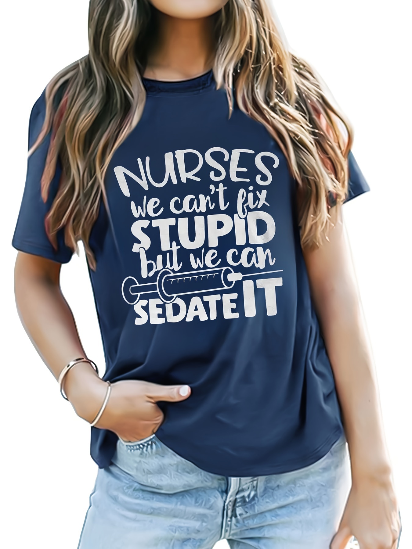  Womens I Cant Talk Right Now I'm Doing Nurse Stuff Nursing Life  Job V-Neck T-Shirt : Clothing, Shoes & Jewelry