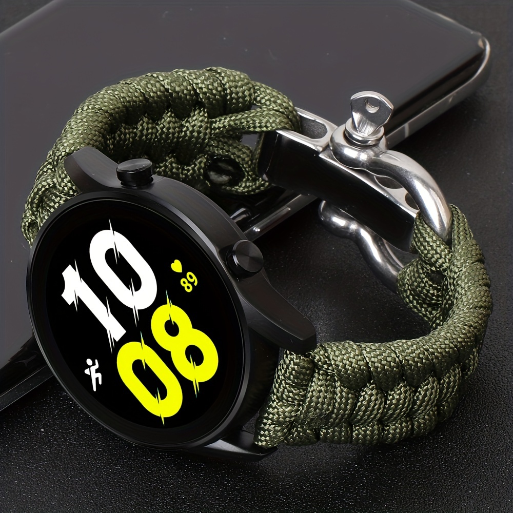 Paracord Wrist Band Tactical Bracelet Hiking Emergency Survival Cord Coyote  22Mm