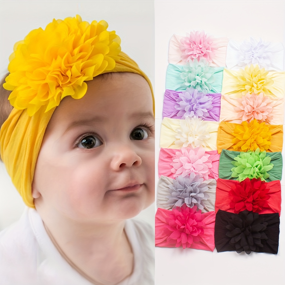 Gomas elásticas para el pelo para niña y bebé, accesorios para el cabello  de nailon, 50/100 unidades