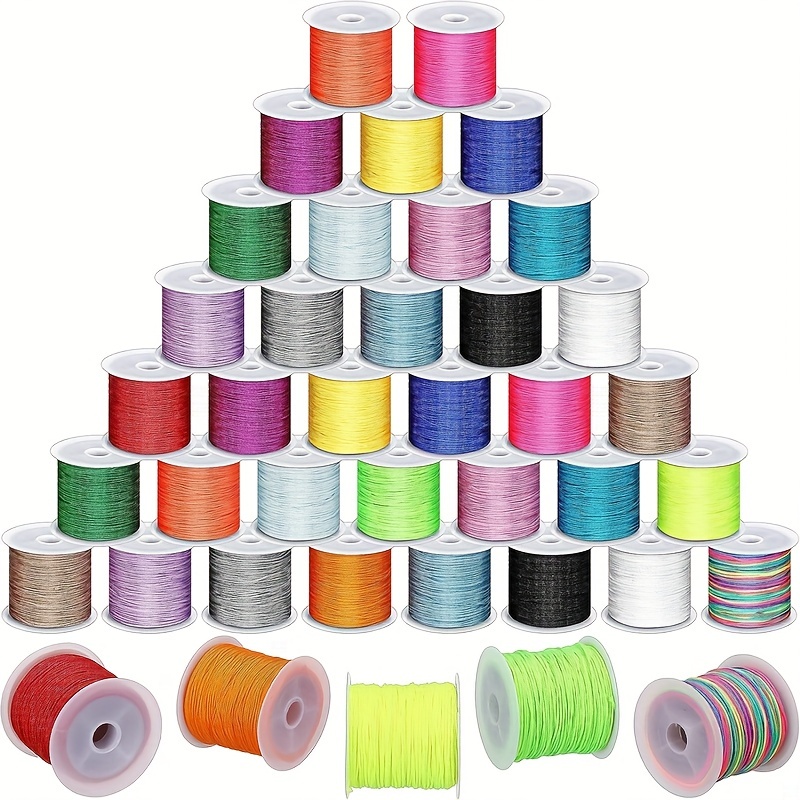 About 109.36 Yards Rainbow Color Nylon Thread For Diy - Temu