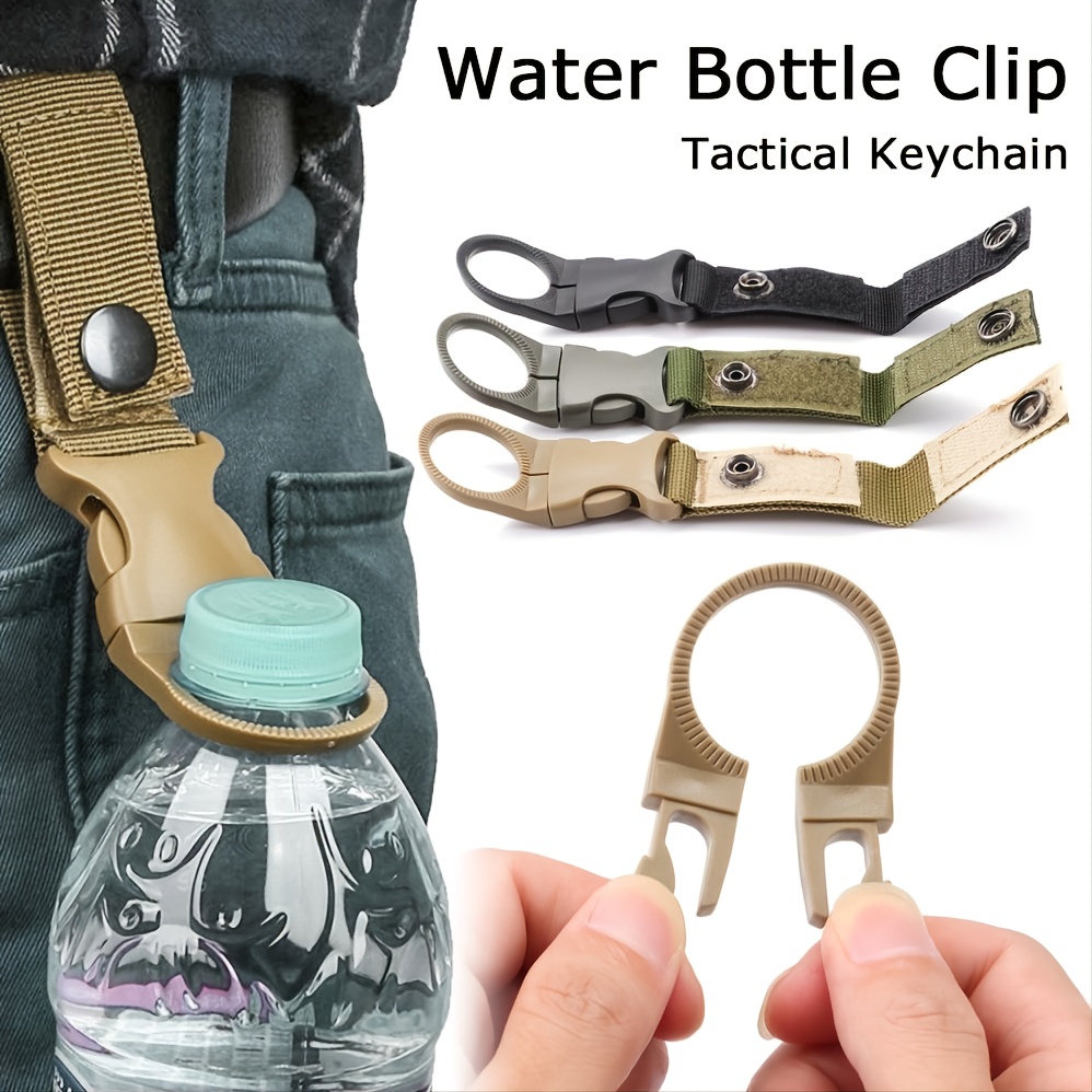 Tactical Hanging Bottle Buckle Clip Carabiner for Belt Water Bottle Hook  Holder