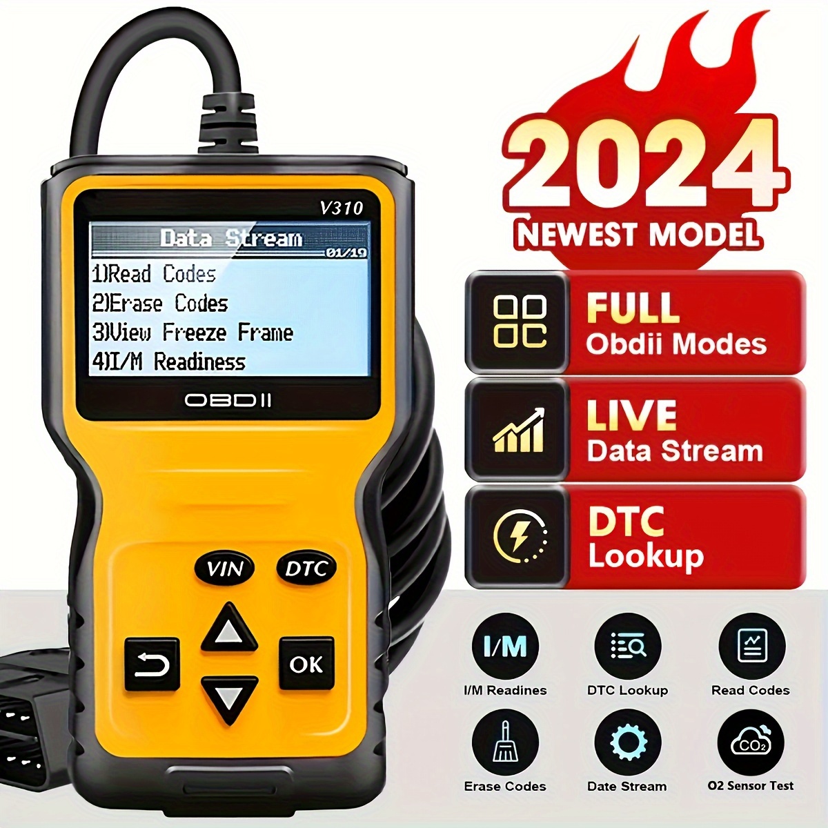 OBD-II Engine Code Reader with Bluetooth® Technology