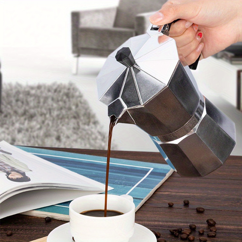 Aluminum Coffee Maker Moka Cafeteira Expresso Percolator Pot Italian  Concentrated Drip Pot - Temu