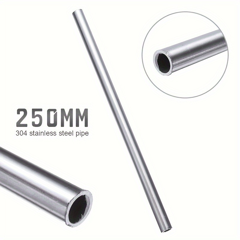 2Pcs 25mm tuyaux de plomberie 304 en acier inoxydable tube rond tube droit  sans soudure