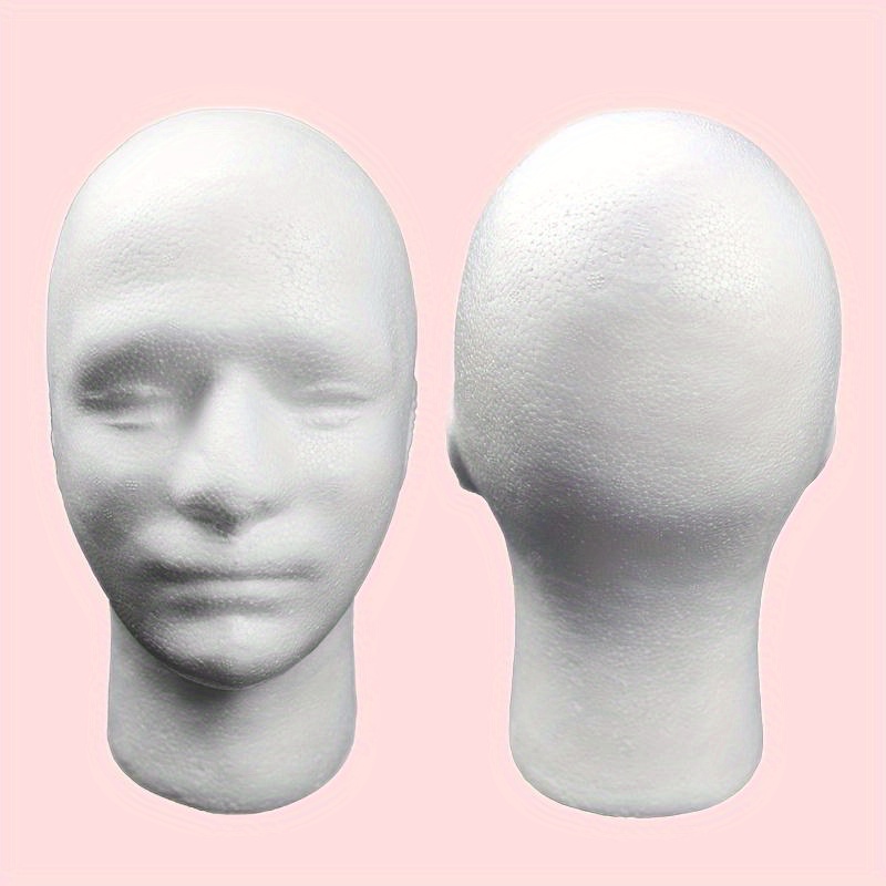FRCOLOR mannequin head human body model eye glasses holder cap for men  headphone stand manikin foam heads for wigs wig head wig stand head model  hat