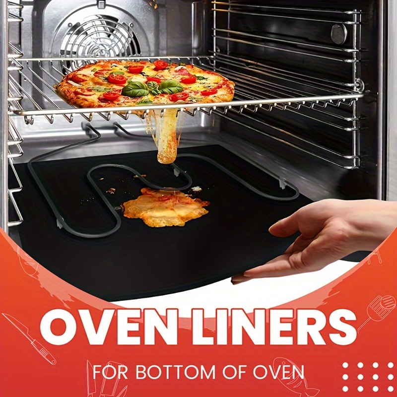  RENOOK Oven Liners for Bottom of Oven, 3 Pack Non