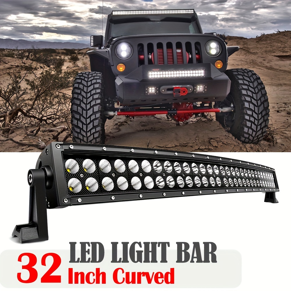 Barras Led 4X4 curvadas, rectas para Todoterreno