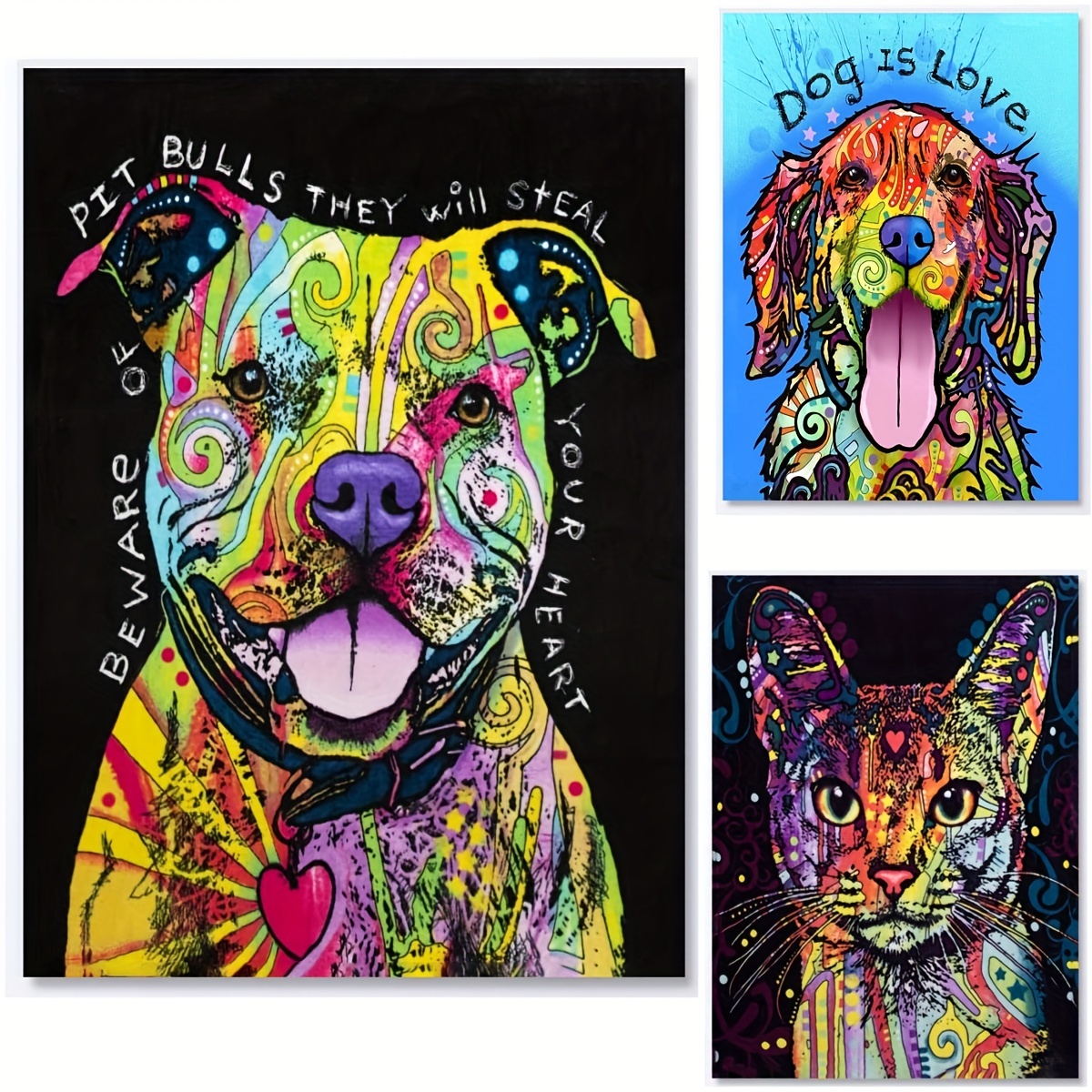 Pittbull dog gifts, art print, funny quote, every breath you take, wall  decor, pet room decor, funny dog art