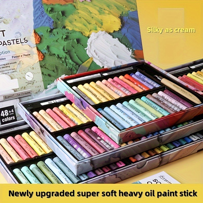 Medium Soft Hexagonal Oil Pastel Crayons - Temu