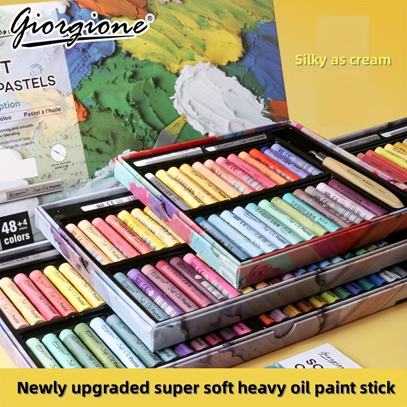 SIMBALION Soft Pastels/Chalks/Sticks/Crayons 12/24/36/48/60 Colors Non  Toxic Drawing Smearing/Overlapping Colors Sketch Graffiti